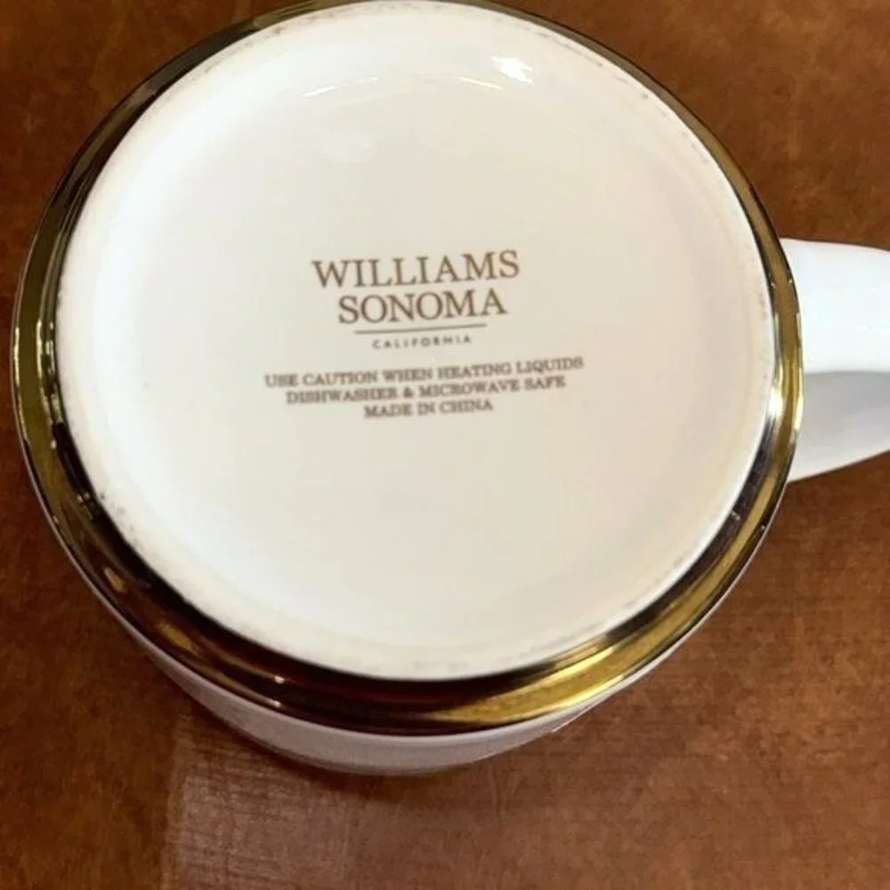 Williams Sonoma White Monogram 